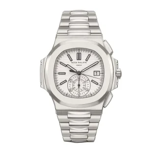 Patek Philippe Nautilus Chronograph 5980/1A-019 “White Dial” Precision Clone