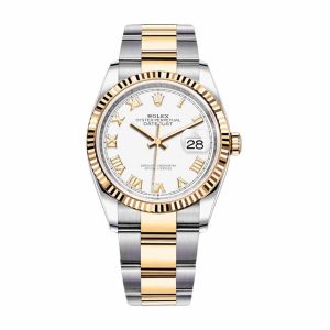 Rolex Datejust 126300 “White Roman Dial” Authentic Copy 1:1