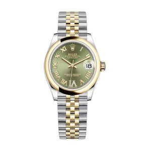Rolex Datejust 278243-0016 Yellow Gold & Green Dial Replica