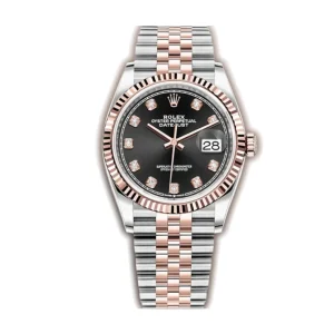 Rolex Datejust 126231 “Everose Motif Fluted” Detailed Replica