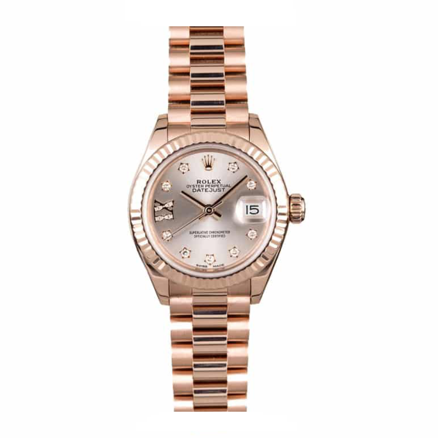 Rolex Lady-Datejust 279175 Everose Gold Authentic Copy 1:1