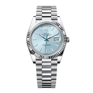 Rolex Day-Date 228236 “Ice Blue Grooved” Super Clone Quality