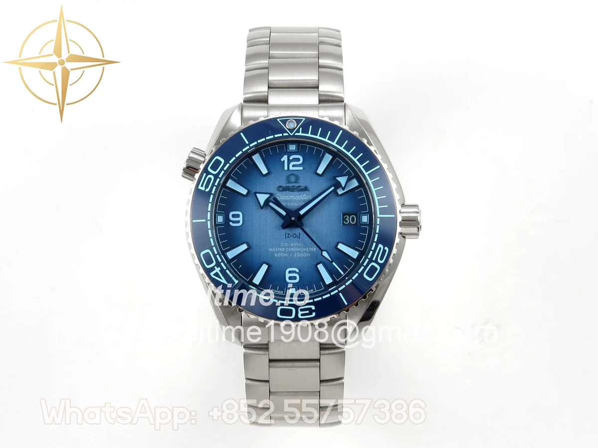 Omega Seamaster 39.5mm VSF Summer Blue Dial on SS Bracelet SA8800 V4