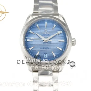 Omega Seamaster Aqua Terra 150m Co-Axial Master Chronometer 41mm Light Blue Dial on Bracelet Ref. 220.10.41.21.03.005