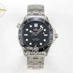 Omega Seamaster Diver 300M SS ORF Black Ceramic Black Dial on SS Bracelet OR8800
