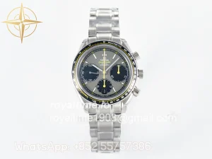 Omega Speedmaster Racing Master SS HKF Gray/Black Dial on SS Bracelet A7750