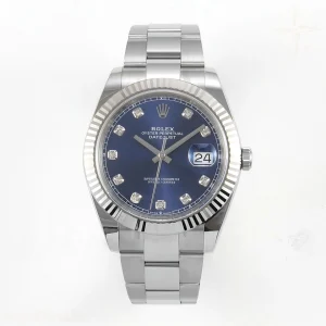 Rolex DateJust 41mm 126334 ARF Blue Diamonds Dial on Oyster Bracelet DD3235
