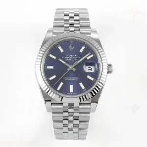 Rolex DateJust 41mm 126334 ARF Blue Stick Dial on Jubilee Bracelet DD3235