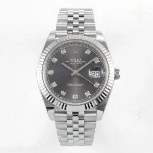 Rolex DateJust 41mm 126334 ARF Gray Diamonds Dial on Jubilee Bracelet DD3235