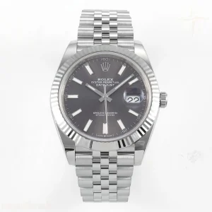 Rolex DateJust 41mm 126334 ARF Gray Stick Dial on Jubilee Bracelet DD3235