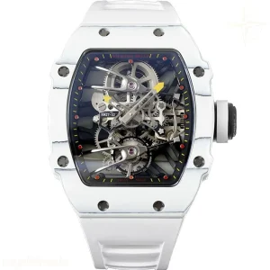 Richard Mille RM 027-02 Tourbillon Rafael Nadal White NTPT on White Rubber Strap