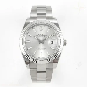 Rolex DateJust 41mm 126334 ARF Sliver Stick Dial on Oyster Bracelet DD3235