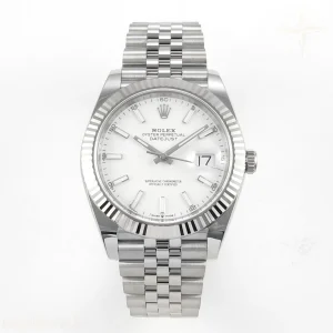 Rolex DateJust 41mm 126334 ARF White Stick Dial on Jubilee Bracelet DD3235