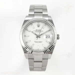 Rolex DateJust 41mm 126334 ARF White Stick Dial on Oyster Bracelet DD3235