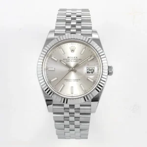 Rolex DateJust 41 126334 SCF 904L Steel Silver Stick Dial on Jubilee Bracelet A3235