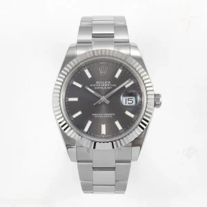 Rolex DateJust 41mm 126334 ARF Gray Stick Dial on Oyster Bracelet DD3235