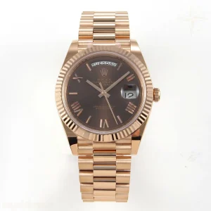 Rolex DayDate 40 228235 ARF Brown Roman Dial on President Bracelet VR3255