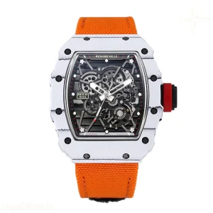 Richard Mille RM 035-01 Rafael Nadal White NTPT on Orange Nylon Strap