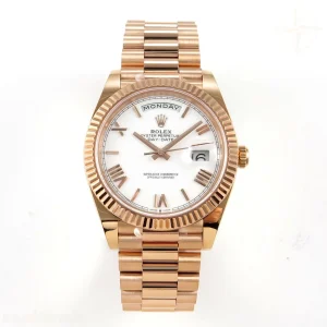 Rolex DayDate 40 228235 ARF White Roman Dial on President Bracelet VR3255