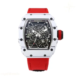 Richard Mille RM 035-01 Rafael Nadal White NTPT on Red Nylon Strap