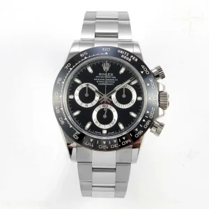 Rolex Daytona 116500 UFO Black Dial on Bracelet UF4130 (Free Sprung)