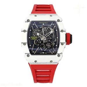 Richard Mille RM 035-01 Rafael Nadal White NTPT on Red Rubber Strap (Sonic)