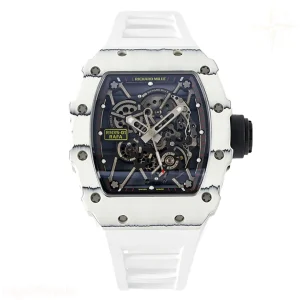 Richard Mille RM 035-01 Rafael Nadal White NTPT on White Rubber Strap (Sonic)