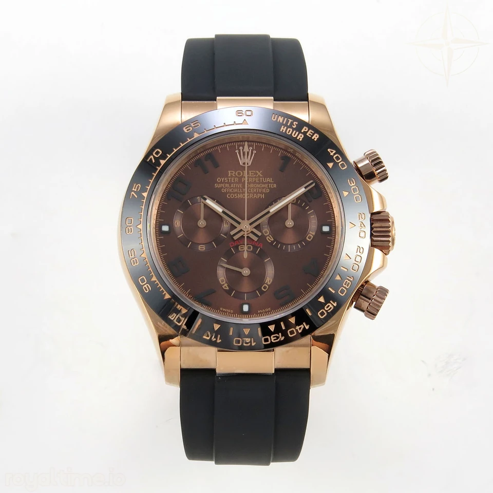 Rolex Daytona 116515 QF Brown Dial on Oysterflex Strap SA4130 V11 (Gain Weight) 160g