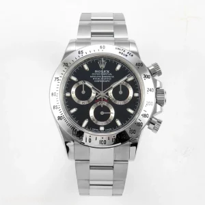 Rolex Daytona 116520 UFO Black Dial on Bracelet UF4130 (Free Sprung)