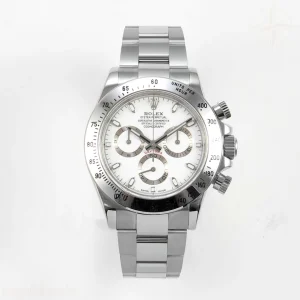 Rolex Daytona 116520 UFO White Dial on Bracelet UF4130 (Free Sprung)