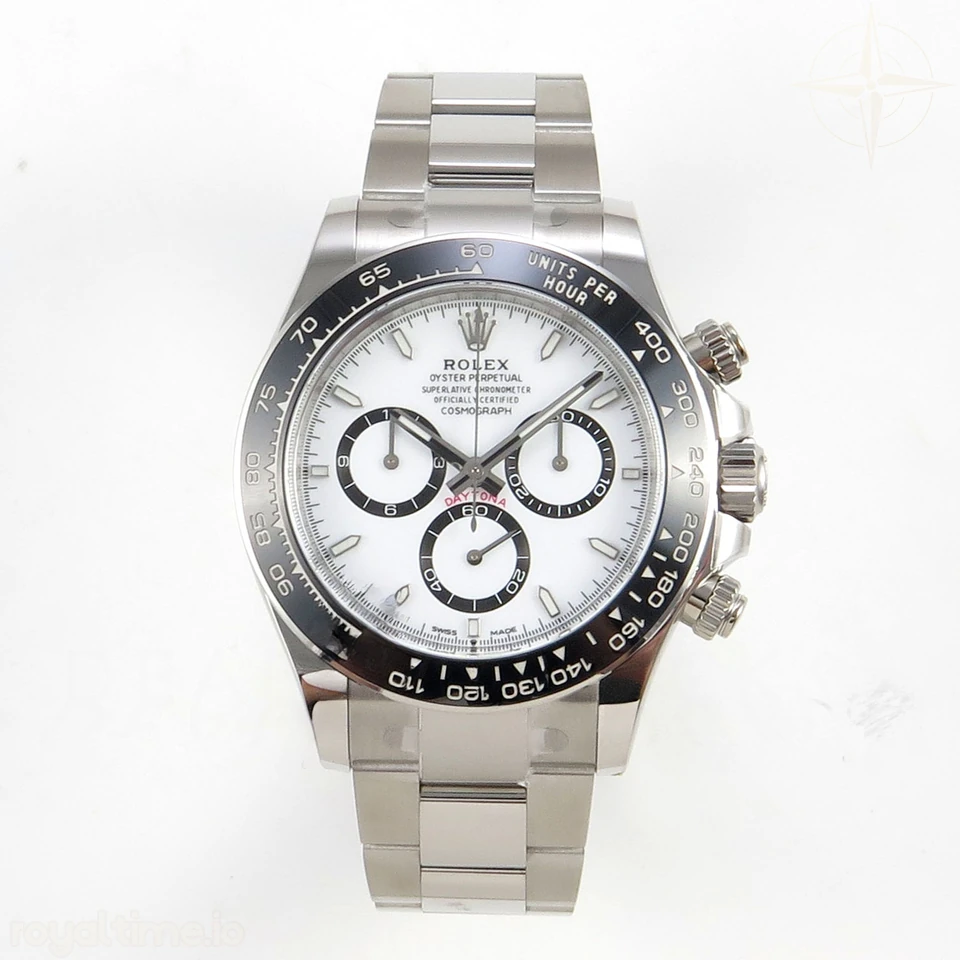 Rolex Daytona 126500 Panda Clean Plus 904L White Dial on Oyster Bracelet DD4131