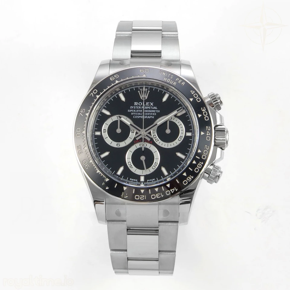 Rolex Daytona 126500 SS Clean Plus Black Dial on Oyster Bracelet DD4131