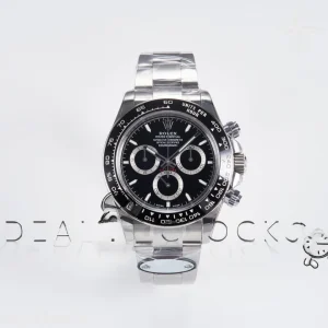 Rolex Daytona 126500 UFO 904L Steel Black Dial on SS Bracelet UF4131 (Free Sprung)