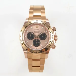 Rolex Daytona 126505 BTF RG/Black Dial on RG Braclet DD4131 (Weighted) 220g