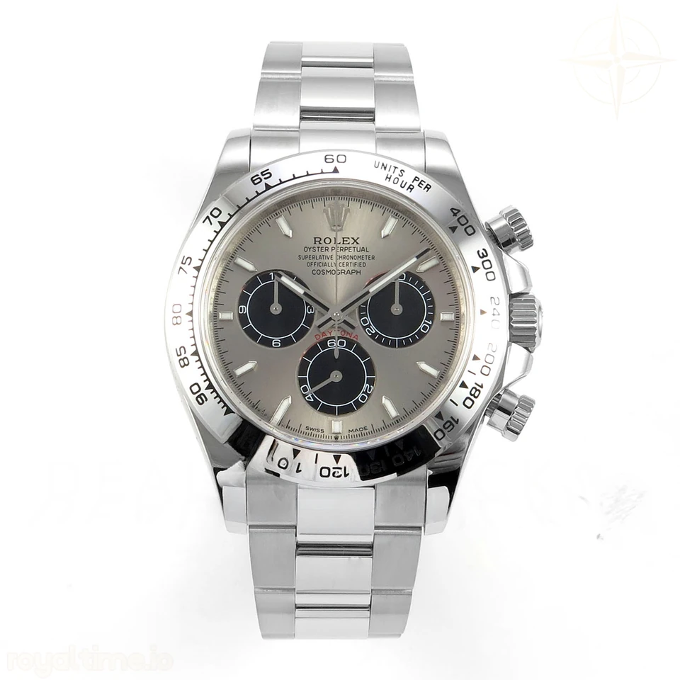 Rolex Daytona 126509 904L SS UFO Silver Dial Black Subdial On 904L SS Bracelet UF4131 (Free Sprung)