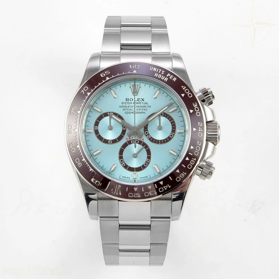 Rolex Daytona 126506 UFO Ice Blue Stick Dial on Bracelet UF4131 (Free Sprung)