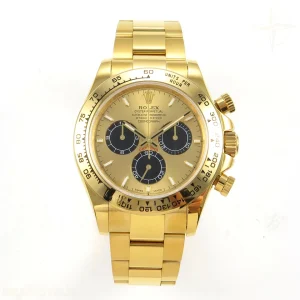 Rolex Daytona 126508 YG UFO YG/Black Dial on YG Bracelet UF4131 (Free Sprung)