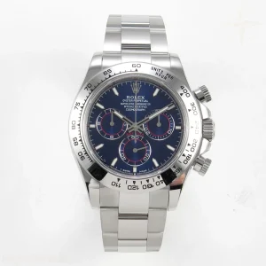 Rolex Daytona 126509 904L SS UFO Blue Dial Stick Marker On 904L SS Bracelet UF4131 (Free Sprung)