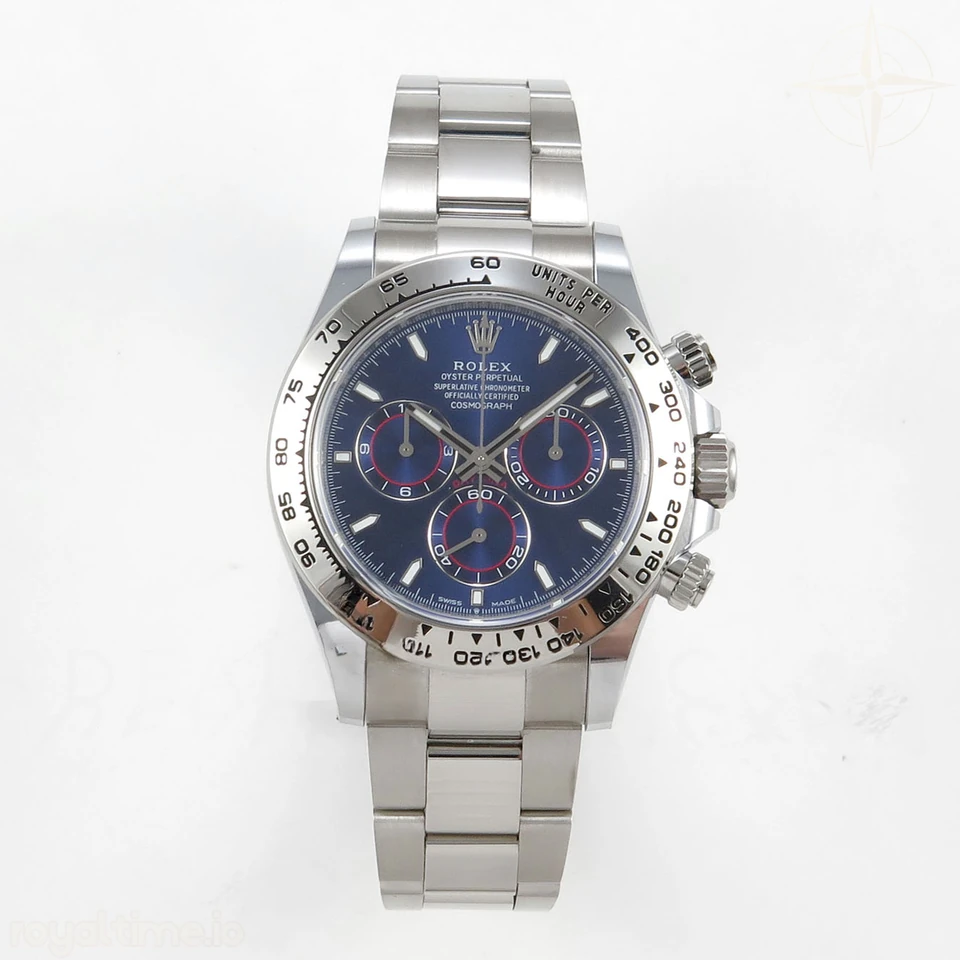Rolex Daytona 126509 BTF Blue Dial on SS Braclet DD4131 (Weighted) 220g