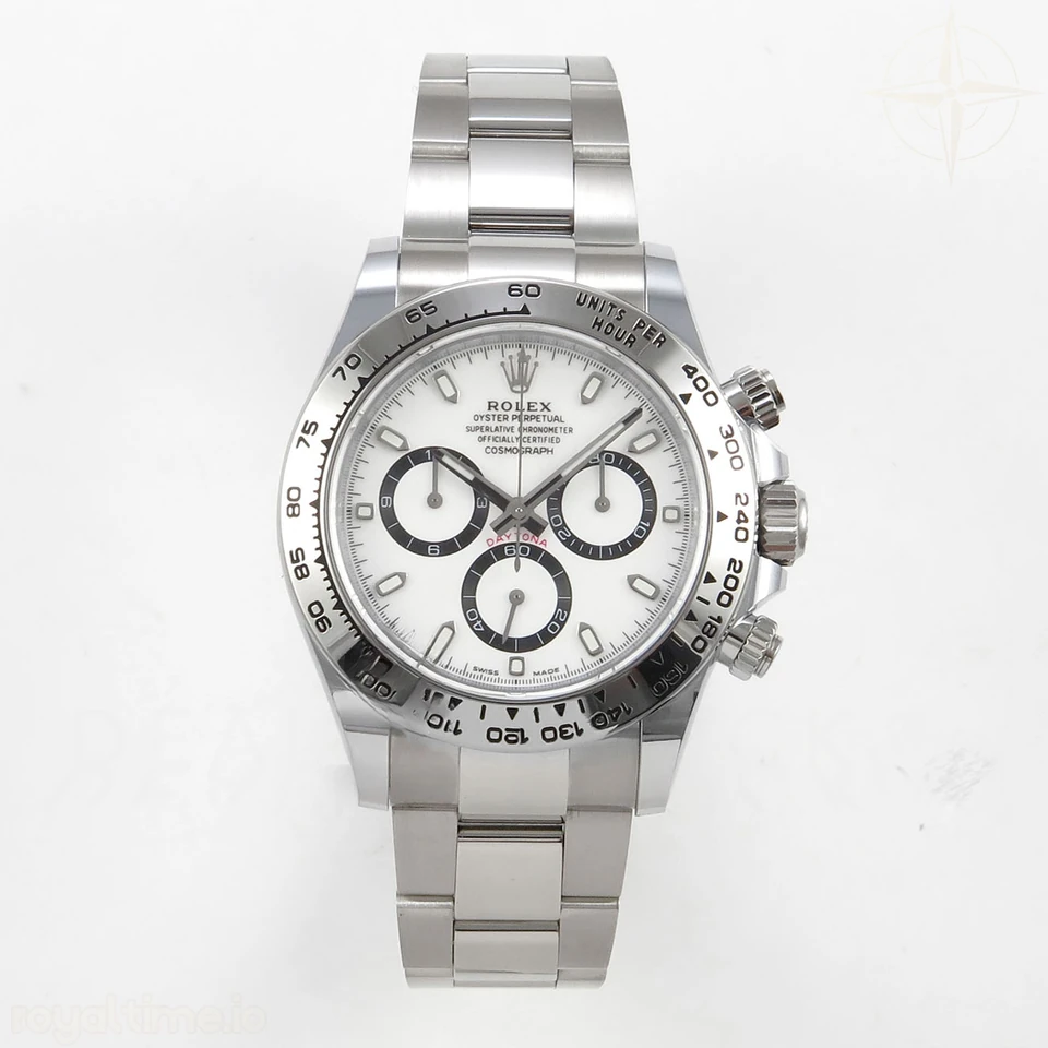 Rolex Daytona 126509 BTF White Dial on SS Braclet DD4131 (Weighted) 220g