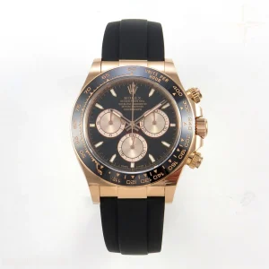 Rolex Daytona 126515 ARF Black/RG Stick Dial on Oysterflex Strap DD4131 V2 (Weighted)