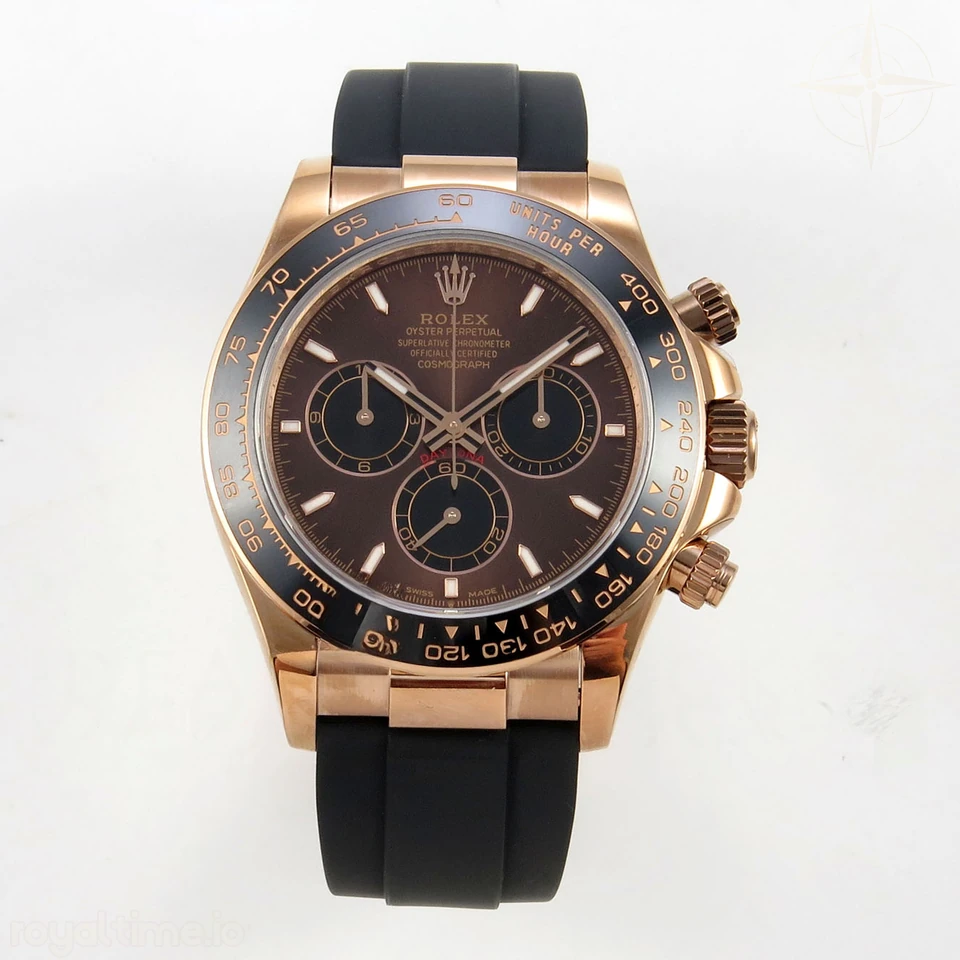Rolex Daytona 126515 QF Brown Dial on Oysterflex Strap JH4131 V18 (Free Sprung) Weighted 157g