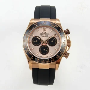 Rolex Daytona 126515 QF RG/Black Dial on Oysterflex Strap JH4131 V18 (Free Sprung) Weighted 157g