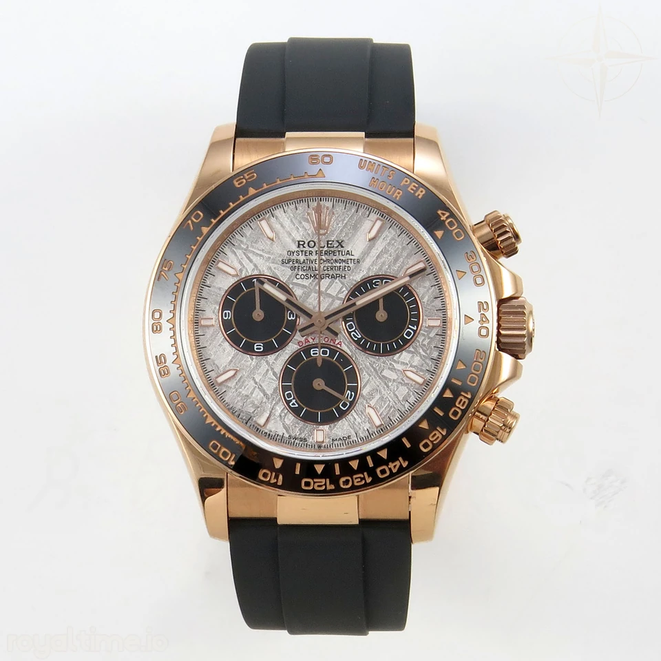 Rolex Daytona 126515 RG 3CF Meteorite Dial on Oysterflex Strap DD4131 (Gain Weight)
