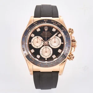 Rolex Daytona 126515 TMF Black/RG Diamonds Dial on Oysterflex Strap DD4131