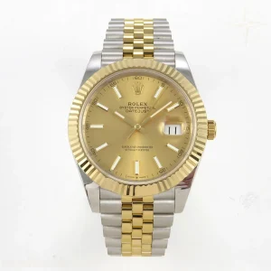 Rolex DateJust 41 126333 QF 904L Steel YG Stick Dial on SS/YG Jubilee Bracelet QF3235 (145g)
