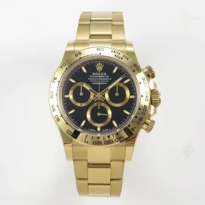 Rolex Daytona 126508 AVF Black Stick Dial on YG Bracelet DD4131 (Mod)