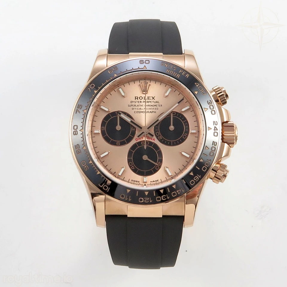 Rolex Daytona 126515 TMF RG/Black Dial on Oysterflex Strap DD4131(162g)