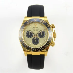 Rolex Daytona 126518 ARF YG/Black Dial on Oysterflex Strap DD4131 V2 (Weighted)
