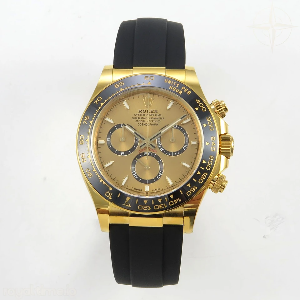 Rolex Daytona 126518 ARF YG Dial on Oysterflex Strap DD4131 V2 (Weighted)